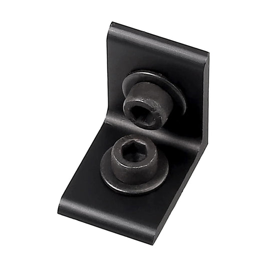 10x Befestigungsmaterial Winkel Befestigung 20x20-VORXEON Raster Streben Nut6 M5 Aluprofil Aluminium Winkelverbinder für DIY-Projekte 3D-Drucker CNC, Silber(25x25x18mm)