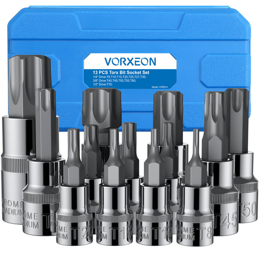 VORXEON 13Pcs Torx Bit Socket Set