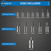 VORXEON 13Pcs Metric Allen Hex Bit Socket Set