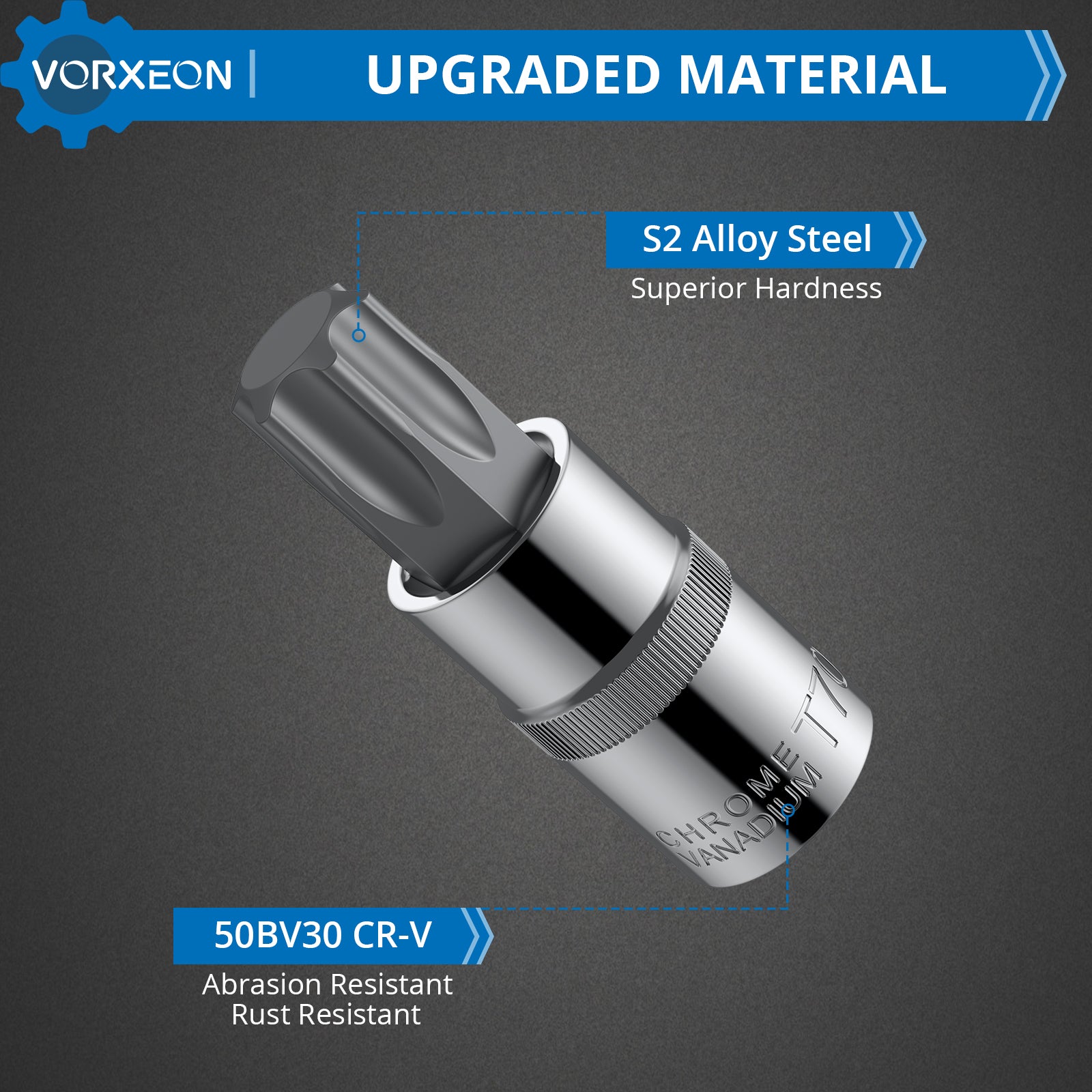 VORXEON 13Pcs Torx Bit Socket Set