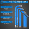 VORXEON 9PCS Torx Star Wrench Key Set (T10-T50)