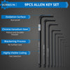 VORXEON 9PCS Allen Wrench Hex Key Set with Visible Coding (1.5mm-10mm)