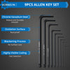 VORXEON 9PCS Allen Wrench Hex Key Set with Visible Coding (1.5mm-10mm)