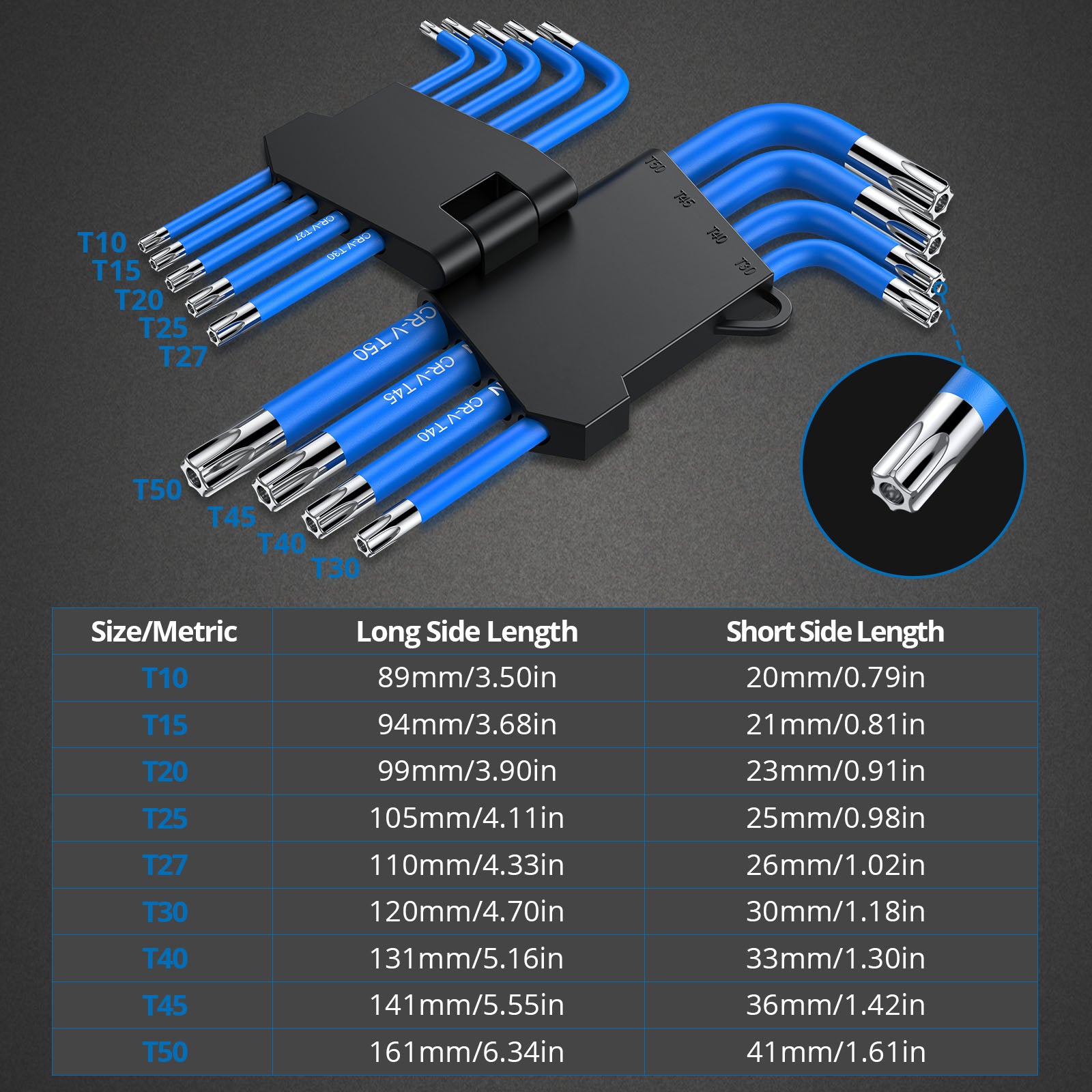 VORXEON 18PCS Allen Wrench Torx Key Set