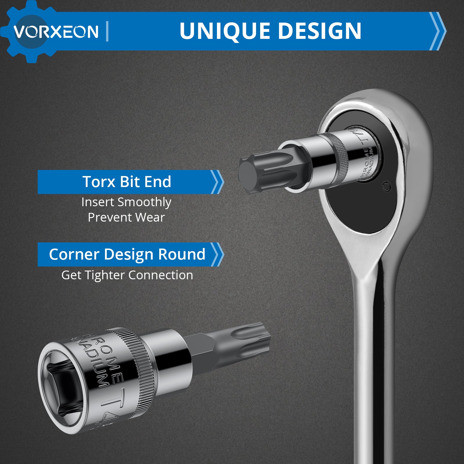 VORXEON 13Pcs Torx Bit Socket Set