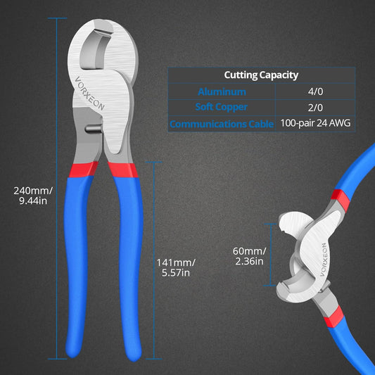 VORXEON 10 Inches Cable Cutter