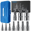 VORXEON 10Pcs XZN Triple Square Spline Bit Socket Set